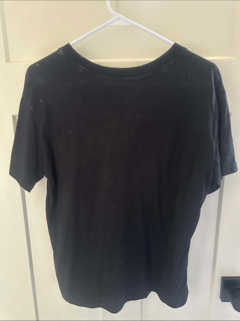 Five Star Black Tee with Skull and Purple Rose Crown - Picture 4 of 6